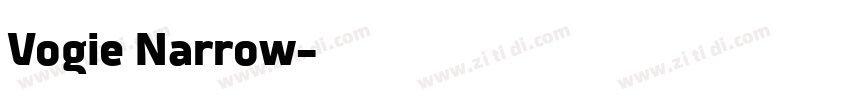 Vogie Narrow字体转换